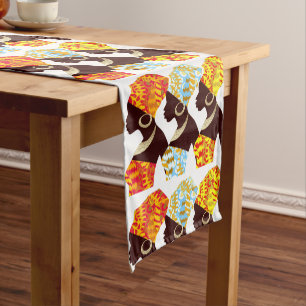 Caminho De Mesa Pequeno Apreciação Por Mulheres Africanas