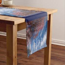 Caminho De Mesa Pequeno April Sky com Philippians 4:4