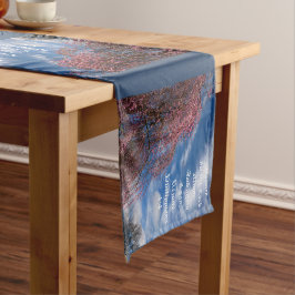 Caminho De Mesa Pequeno April Sky com Philippians 4:4