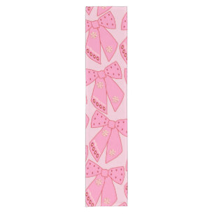 Caminho De Mesa Pequeno Arcos de Natal rosa