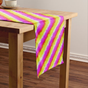 Caminho De Mesa Pequeno Ardeco-Arco-Íris, Cor-de-rosa Amarelo