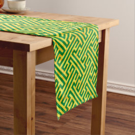 Caminho De Mesa Pequeno Argos Green Dourado
