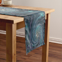 Arremolinado Cósmico Abstrato Legal Preto e Azul T