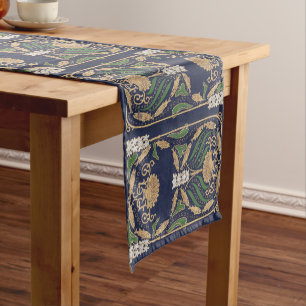 Caminho De Mesa Pequeno Art Nouveau Cadeias Marítimas Náuticas