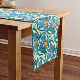 Caminho De Mesa Pequeno Art Nouveau Floral Majolica Pattern