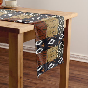 Caminho De Mesa Pequeno Arte abstracta tribal africana