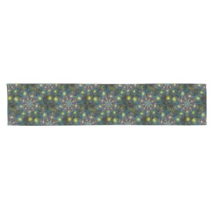 Caminho De Mesa Pequeno Arte Fractal Roxa Roxa Abstrato brilhante iluminad