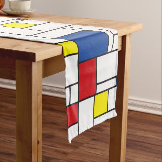 Caminho De Mesa Pequeno Arte Moderna De Stijl Geométrica Minimalista Mondr
