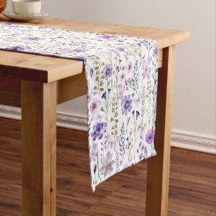 Caminho De Mesa Pequeno Árvore de Mesas de Aquarela Puro de Flores Selvage