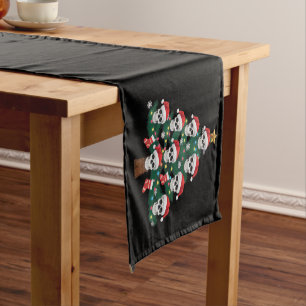Caminho De Mesa Pequeno Árvore de Natal Caveira Pijama Esqueleto Legal Cha