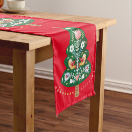 Caminho De Mesa Pequeno Árvore de Natal escandinava - Mesa de Arte Folclór