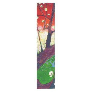 Caminho De Mesa Pequeno Árvore florescente de ameixa (após Hiroshige), V