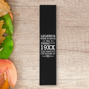 Caminho De Mesa Pequeno As Legendas Personalizadas Eram Nasceres no Mês do
