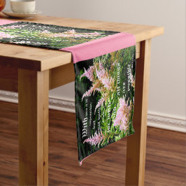 Caminho De Mesa Pequeno Astilbe com Mark 10:27