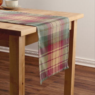 Caminho De Mesa Pequeno Auld Scotland Tartan Xadrez Pattern