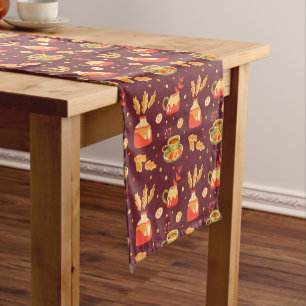 Caminho De Mesa Pequeno Autumn Cozy Pumpkin Spice