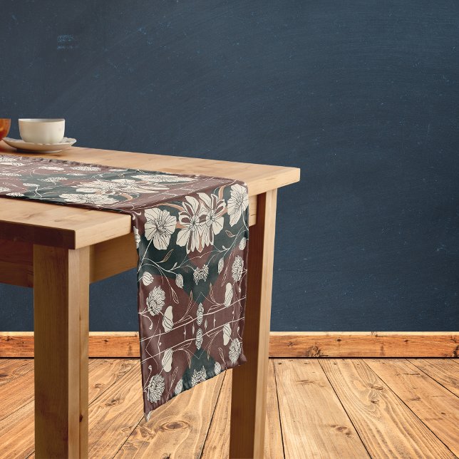 Caminho De Mesa Pequeno Autumn Noir Blossoms (Criador carregado)