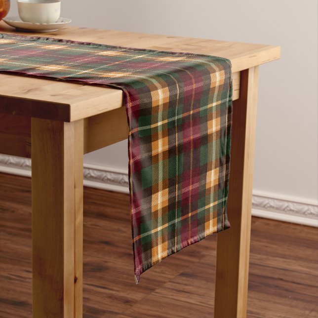 Caminho De Mesa Pequeno Autumn Plaid (No Local)