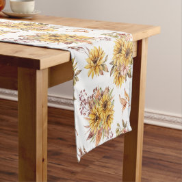 Caminho De Mesa Pequeno Autumn Sunflower