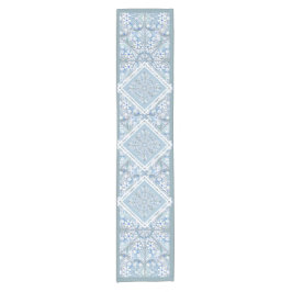 Caminho De Mesa Pequeno Azul claro-azulado cerâmico