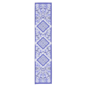 Caminho De Mesa Pequeno Azul de rendas cerâmicas de Grécia