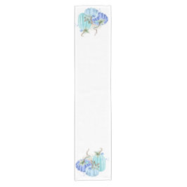 Caminho De Mesa Pequeno Azul Teal Água Turquesa Abóbora Outono