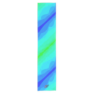 Caminho De Mesa Pequeno azul-verde