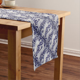 Caminho De Mesa Pequeno Azulejo do Coelho Azul Decor Cobalt Dedham Sho