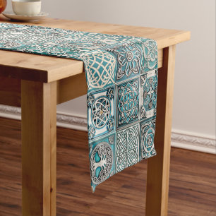 Caminho De Mesa Pequeno Azulejos Celulares Irlandeses