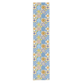 Caminho De Mesa Pequeno Azulejos mediterrânicos, majolica, estilo Sicilian