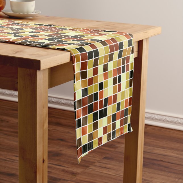 Caminho De Mesa Pequeno Azulejos piscinas, Azulejos Mosaicos Castanhos, Pa (No Local)