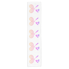 Caminho De Mesa Pequeno Badminton Rackets Shuttlecock Birdie Ombre