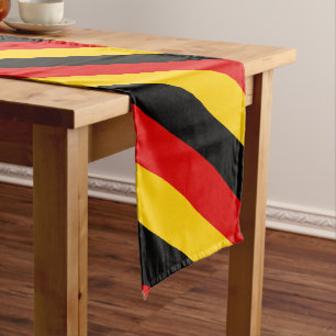 Caminho De Mesa Pequeno Bandeira alemã e fã de esportes decor / Alemanha