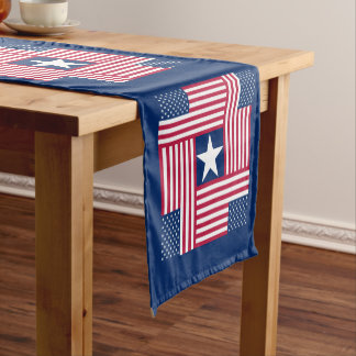 Caminho De Mesa Pequeno Bandeira americana patriótica
