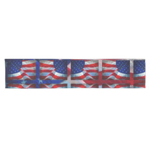 Caminho De Mesa Pequeno Bandeira Americana Patriótica 4 de julho