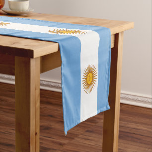 Caminho De Mesa Pequeno Bandeira da Argentina e fã do Esporte decor/Argent