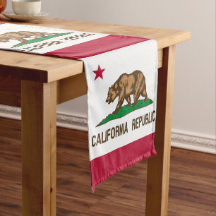 Caminho De Mesa Pequeno Bandeira da Califórnia e fã do Esporte decor da Ca