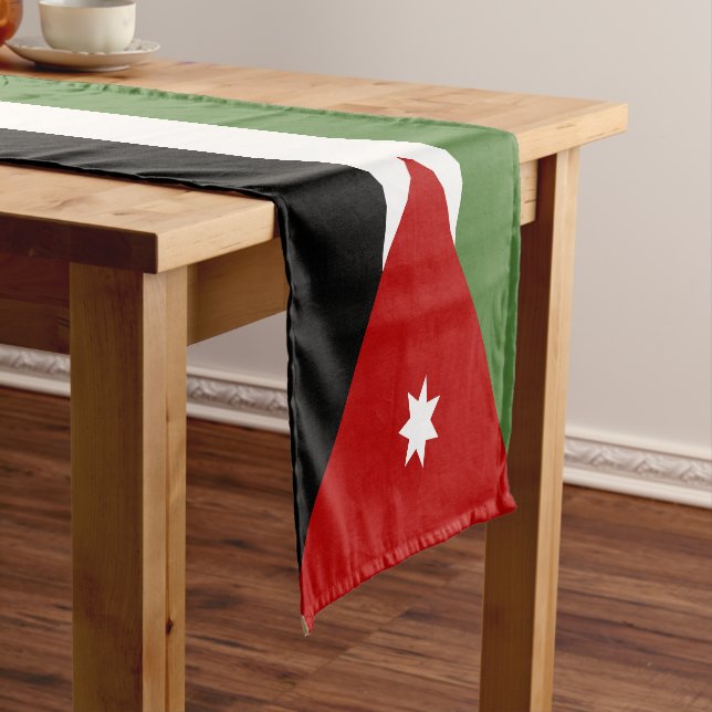 Caminho De Mesa Pequeno Bandeira da Jordânia (No Local)