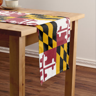 Caminho De Mesa Pequeno Bandeira de Maryland e câmara de fãs do Esporte de