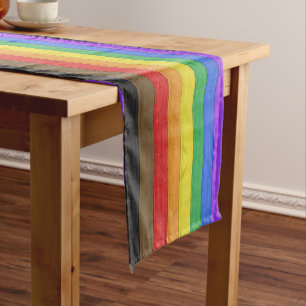 Caminho De Mesa Pequeno Bandeira do orgulho gay inclusivo de SlipperyJoe c