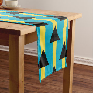 Caminho De Mesa Pequeno Bandeira e mesa de decoração de esportes / Bahamas