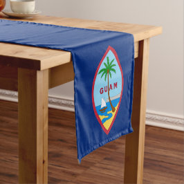 Caminho De Mesa Pequeno Bandeira guamanense & Guam Sport fã house decor /