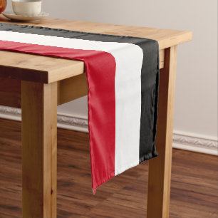 Caminho De Mesa Pequeno Bandeira iemenita e fã de esportes decor / Yemen t