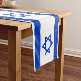 Caminho De Mesa Pequeno Bandeira israelense e adepto do esporte decor / Is