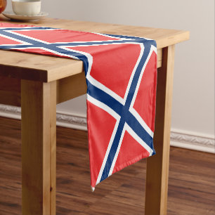 Caminho De Mesa Pequeno Bandeira norueguesa e viagem da Noruega, fãs de fé