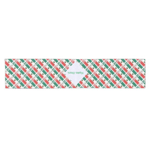Caminho De Mesa Pequeno Bandeira Personalizada do México em Mosaico