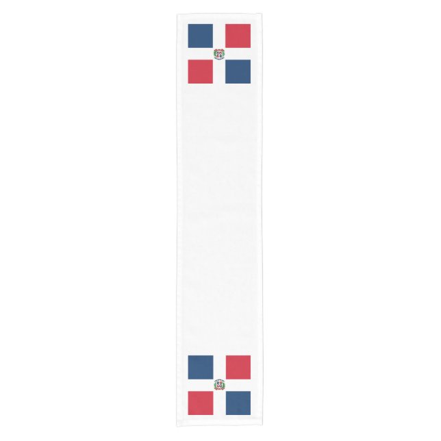 Caminho De Mesa Pequeno Bandeira: República Dominicana (Frente)
