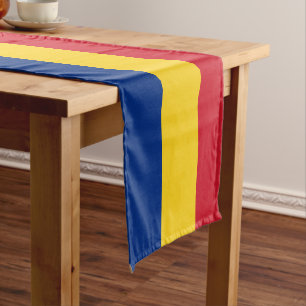Caminho De Mesa Pequeno Bandeiras romenas e esportes, decor/Romênia tri