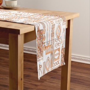 Caminho De Mesa Pequeno Batik Miçanga Motif