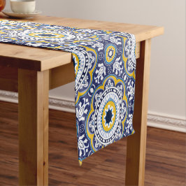 Caminho De Mesa Pequeno 😍 Belos Azulejos azuis e amarelos,